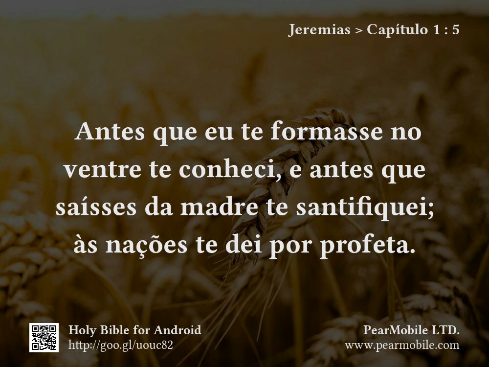 Jeremias, Capítulo 1:5